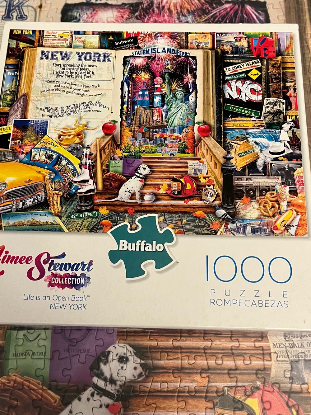 Aimee Stewart:Life is an Open Book New York Jigsaw Puzzle Buffalo Games COMPLETE